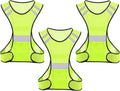 Reflective Running Vest, High Visibility Running Gear with Large Pocket