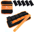 Adjustable Ankle Weights 1-3/4/5/6/8/10/12/15/20 LBS Pair with Removable Weight for Jogging, Gymnastics, Aerobics, Physical Therapy