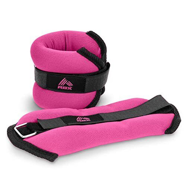 Wrist Weights 1 Lb Weighted Workout Gloves Set Strength Training Thum Pink