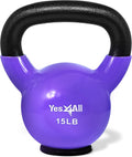 Kettlebells Rubber Base, Kettlebell Set for Women, Strength Training Kettlebells Weights (10-65 Lbs)