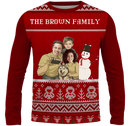 Sweater | FestiveFam | Poly-cotton fabric - Red