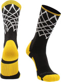 Elite Basketball Socks with Net Crew Length - Made in the USA