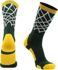 Elite Basketball Socks with Net Crew Length - Made in the USA