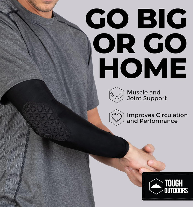 Padded Arm Sleeve - Padded Elbow Sleeve, Basketball Arm Sleeve - Volleyball Elbow Sleeve, Football Arm Pad