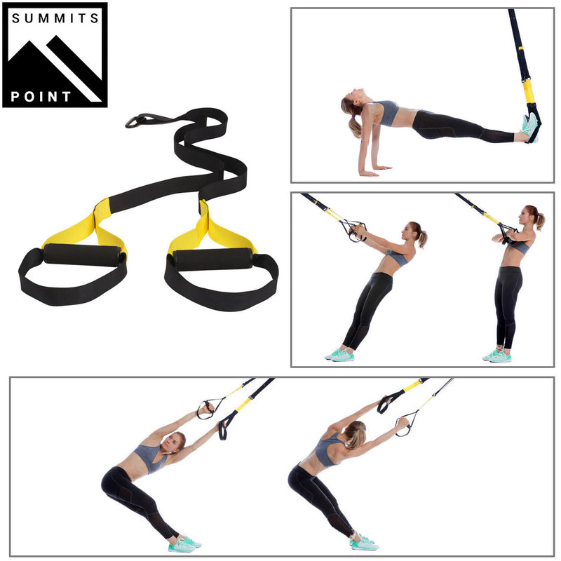 Home Gym Suspension Resistance Strength Training Fitness Straps Workout Trainer