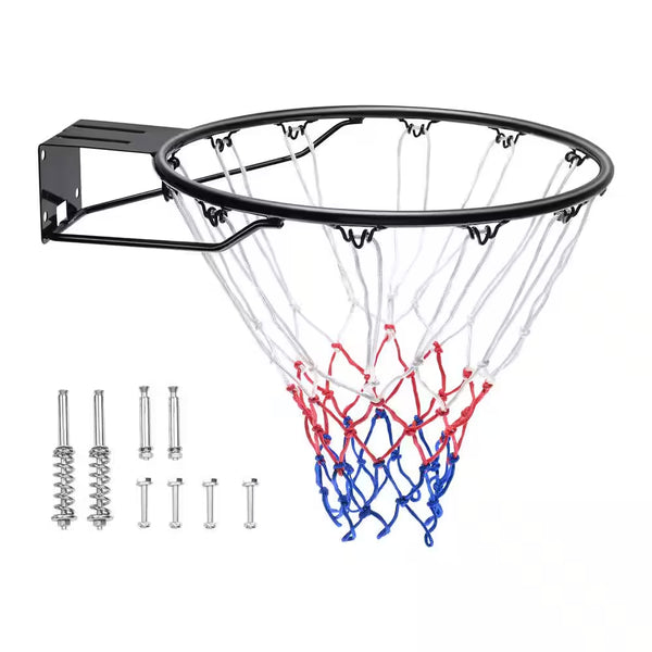 Basketball Rim Q235 Basketball Flex Rim Goal Replacement Standard 18 In. Indoor Outdoor Hanging Hoop