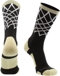 Elite Basketball Socks with Net Crew Length - Made in the USA