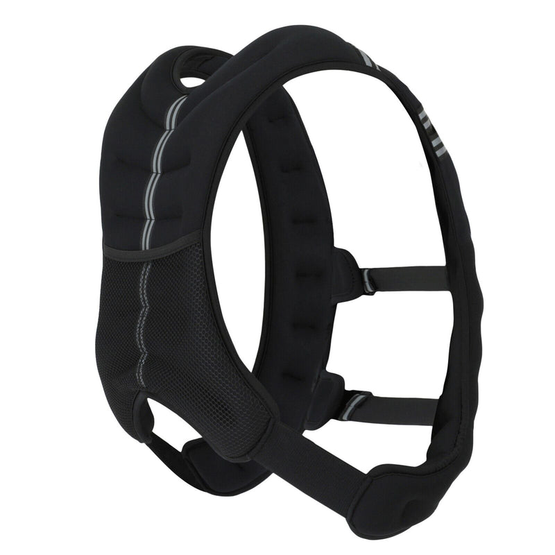 Weighted Vest 10-20Lbs Weight Reflective Workout Strength Training Running Black
