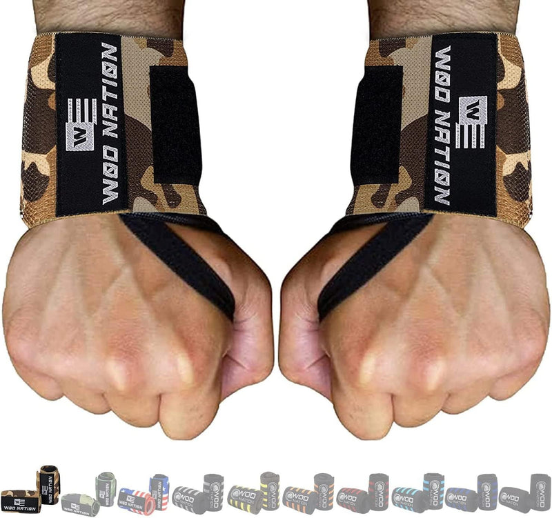 Wrist Wraps for Weightlifting, Professional Gym Wrist Straps W/Thumb Loop, Wrist Wraps for Men & Women, Wrist Support Wraps for Strength Training, Powerlifting & Bodybuilding