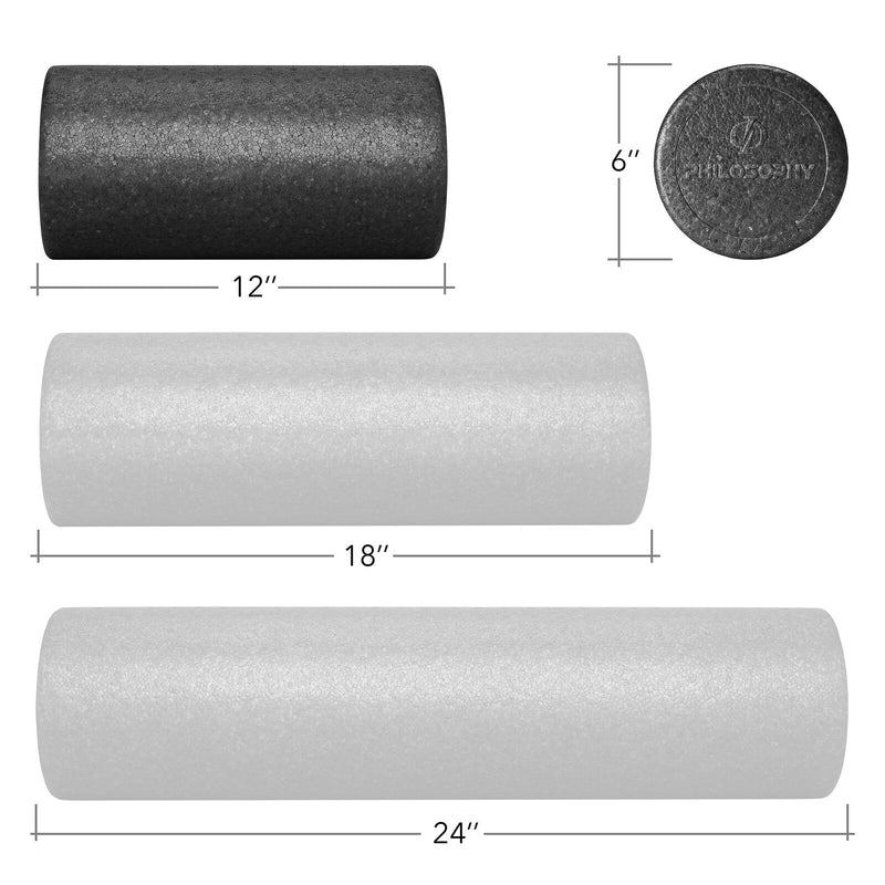 High-Density Foam Roller for Exercise Massage Muscle Recovery - Round