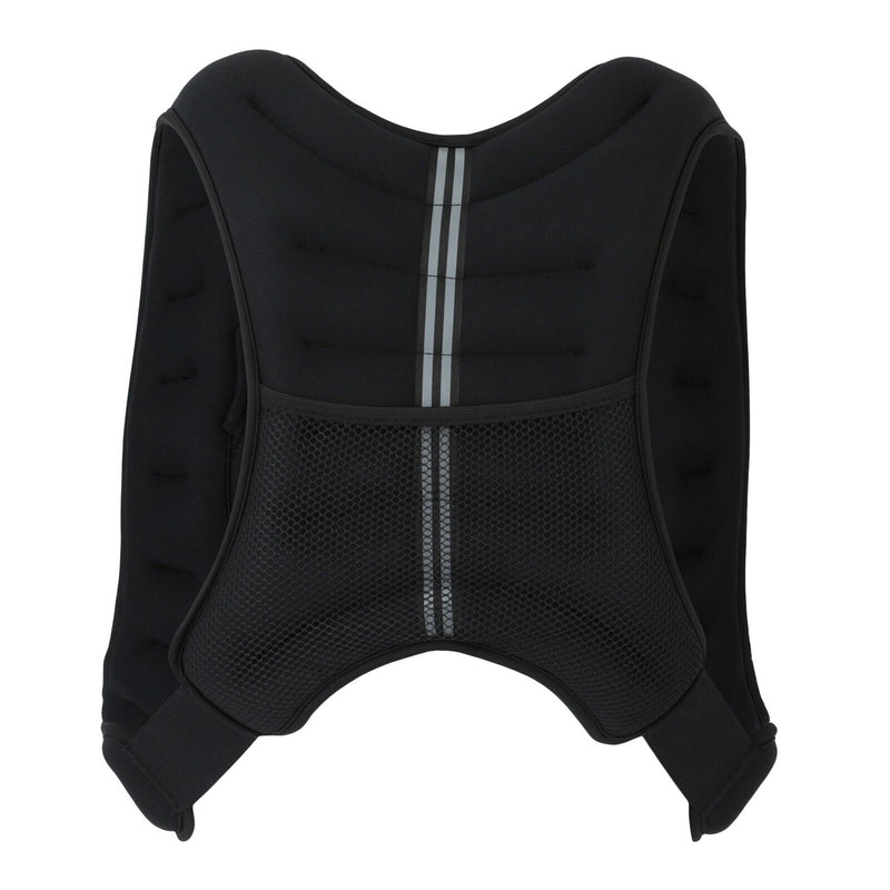 Weighted Vest 10-20Lbs Weight Reflective Workout Strength Training Running Black