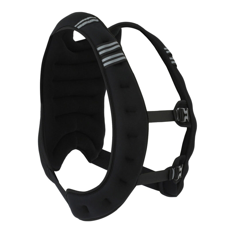 Weighted Vest 10-20Lbs Weight Reflective Workout Strength Training Running Black