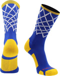 Elite Basketball Socks with Net Crew Length - Made in the USA