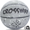 College Basketballs Durable Leather Basketball - Indoor Outdoor Basketball, Excellent Grip Anti-Slip Technology, Perfect for Training, Includes Pump