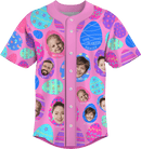 Baseball Button Up | Easter Day | Poly-cotton fabric - Candy Pink