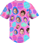 Baseball Button Up | Easter Day | Poly-cotton fabric - Candy Pink