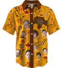 Collar Button Up | Thanksgiving Day | Poly-Cotton fabric - Yellow