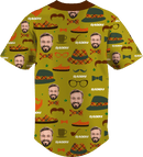 Baseball Button Up | Father's Day | Poly-cotton fabric - Olive Green