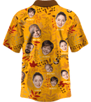 Collar Button Up | Thanksgiving Day | Poly-Cotton fabric - Yellow