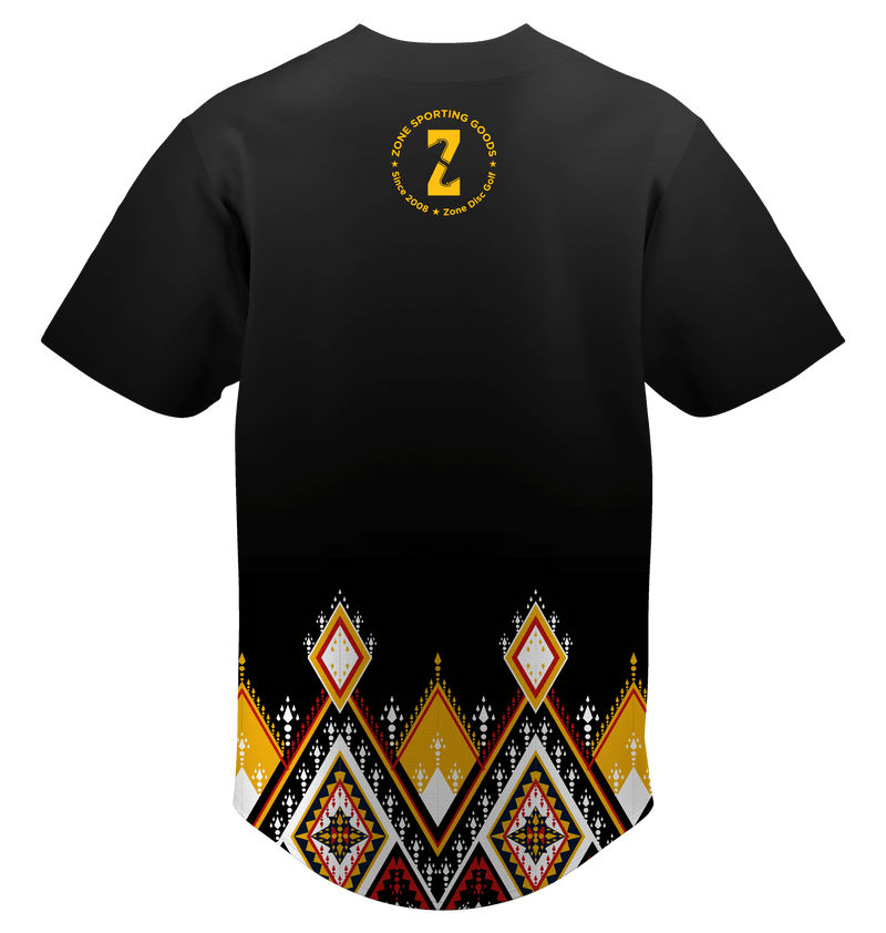 Disc Golf  | Alexis Chaparro The Tribal Geo Baseball Jersey