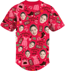 Baseball Button Up | Mother's Day | Poly-cotton fabric - Berry Pink