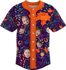 Baseball Button Up | Thanksgiving Day | Poly-cotton fabric - Purple