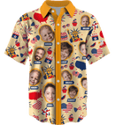 Collar Button Up | Independence Day | Icy SuperFLEX fabric - Baby Yellow
