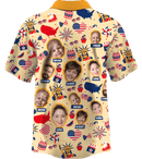 Collar Button Up | Independence Day | Icy SuperFLEX fabric - Baby Yellow