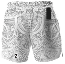 Blue Monkey White Spirit Shorts