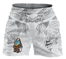 Blue Monkey White Spirit Shorts