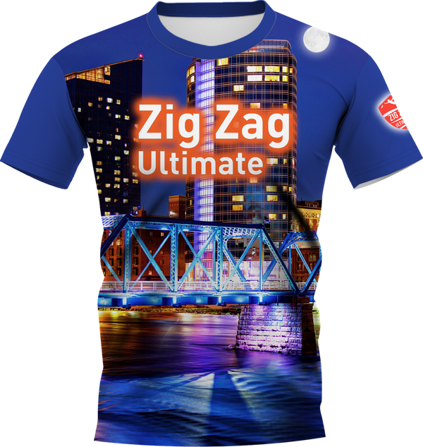 Zig Zag Blue Bridge Ultimate | Jersey - SuperFly X fabric