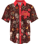 Collar Button Up | Thanksgiving Day | Poly-Cotton fabric - Brown