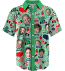 Collar Button Up | Independence Day | Icy SuperFLEX fabric - Green
