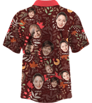 Collar Button Up | Thanksgiving Day | Poly-Cotton fabric - Brown
