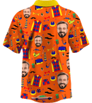 Collar Button Up | Father's Day | Icy SuperFLEX fabric - Orange 1