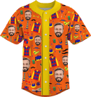 Baseball Button Up | Father's Day | Poly-cotton fabric - Orange 1