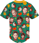 Baseball Button Up | Thanksgiving Day | Poly-cotton fabric - Green