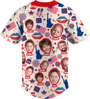 Baseball Button Up | Independence Day | Poly-cotton fabric - Cream