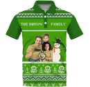 Polo | FestiveFam | Poly-Cotton fabric - Green