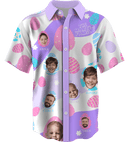 Collar Button Up | Easter Day | Icy SuperFLEX fabric - Lavender White