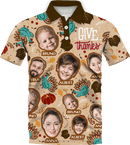 Polo | Thanksgiving Day | Poly-Cotton fabric - Light Brown