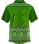 Collar Button Up | FestiveFam | Poly-Cotton fabric - Green