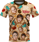 Jersey | Thanksgiving Day | Poly-Cotton fabric - Light Brown