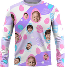 Sweater | Easter Day | Poly-cotton fabric - Lavender White