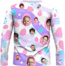Sweater | Easter Day | Poly-cotton fabric - Lavender White