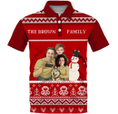 Polo | FestiveFam | Poly-Cotton fabric - Red