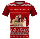 Jersey | FestiveFam | Poly-Cotton fabric - Red
