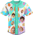 Baseball Button Up | Easter Day | Poly-cotton fabric - Mint White