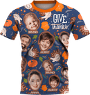 Jersey | Thanksgiving Day | Poly-Cotton fabric - Indigo Blue