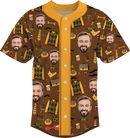 Baseball Button Up | Father's Day | Poly-cotton fabric - Brown